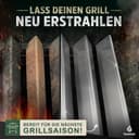 flammtal Das Original - Aromaschienen FLAVE [5 Stück] - Für Weber Spirit 310/320/330 - Hochwertige Flavorizer Bars für Weber Spirit 320 ab Bauj. 2013 - Rostfreier Edelstahl - Ideale Brennerabdeckung - 6