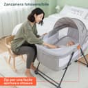 Avilia - Culla Neonato Pieghevole, Lettino per Bambini Co-Sleeping con Zanzariera Fotosensibile e Materasso Traspirante, Culla Fianco Letto Compatta e facile da Trasportare, Rapida Chiusura. - 3