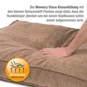 jamaxx-pets Premium Hundekissen Orthopädische Füllung, Waschbar Bezug aus Edlem Chinelle Stoff, Weiche Kompakte Füllung mit Visco Schaumstoff-Flocken Memory, PDB1003 65x50 (S), braun - 3