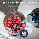 Homlee 3 In 1 Robot De Cocina con Picadora De Carne y Batidora,2000W Amasadora Multifunción, 5.5L Cuenco De Acero Inoxidable,1.5L Exprimidor De zumo, 6 Niveles De Velocidad - 5