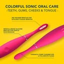 FOREO ISSA Kids Silicone Sonic Toothbrush for Children from 5 to 12 Years, Rose Nose Hippo - 3