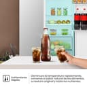 Hisense RS3P558NEIE - Frigorífico Americano Side By Side, 544L, 178.6cm, Interior Renovado, Enfriamiento Rápido, Tecnología Inverter, Alarma de Puerta Abierta, Balconera XXL, Gran Cajón - 6