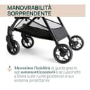 Chicco Urbino, Passeggino 0+ Mesi-22 Kg, Passeggino Leggero con Chiusura Smart e Compatta, Capotte Estensibile con Trattamenti UV50+ Antipioggia, Schienale Reclinabile e Regolabile, Poggiagambe, Nero - 6