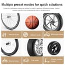 XIAOMI Portable Electric Air Compressor 2 Pro - 5 Modus, 150 PSI, 2500 mAh Batterie mit, Digitale Anzeige & LED-Licht, USB-C – perfekt für Autos, Fahrräder, Motorräder,E-Roller und Ball - 7