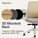 Sedia da Ufficio ergonomica Steelcase Series 2 con Supporto Lombare LiveBack e braccioli 4D Lentil, Prodotto in Europa - 8