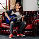 3rd Avenue Pack de guitarra acústica de tamaño estándar 4/4 con cuerdas de acero para principiantes de 3rd Avenue, funda de transporte, púas y cuerdas de repuesto, Azul - 5