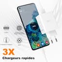 Cargador de 80 W para Oppo SuperVooc Carga USB Power Supply, adaptador cargador rápido para Oppo Find X7 Ultra X7 X6 Pro X5 X5 Pro Find N3 N2 Flip Reno11 10Pro Oneplus 2 M Cable - 3