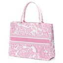 FENGJINRUHUA Mode Luxus Einkaufstasche Baumwolle Leinen Handtasche Große Kapazität Jacquard Stickerei Retro Exquisite, A-rosa, Large, Frauen Tote - 4