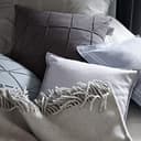 Schöner Wohnen Kollektion Lino Zierkissenhülle Zimt • Kissenhülle 40x40 ohne Füllung • hochwertige Leinen-Baumwoll Mischung • waschbarer Zierkissenbezug - 5