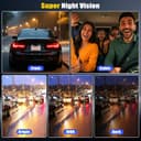 GOHHDL 4K 360° Dash Cam Auto con GPS, Videocamera per Auto con Grandangolo 150°, Visione Notturna Super, Monitoraggio del Parcheggio, Sensore G, Registrazione in Loop, APP, Assistenza alla Retromarcia - 8