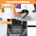 Zubehör Airfryer für Ninja Foodi MAX Dual Zone Heißluftfritteuse AF400EU AF300EU AF400EUCP DZ400EUSTGD, 2×Silikonform Heissluftfritteuse 9,5L, Weiteres Zubehör im Lieferumfang Enthalten - 7