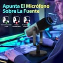 FIFINE XLR USB Microfono Gaming per PC PS4 PS5, Streaming Micrófono de Dinámico per Podcast Studio para Estudio Grabación - 4