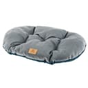 Ferplast Cat And Dog Cushion Stuart 89/10, Double-Sided, Tweed And Soft Velvet, Washable, Blue, XL - 1
