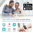 Healthkeep Scales for Body Weight with App 13 Body Composition Metrics, Digital Bathroom Scales with Bluetooth Weighing Scale, App Compatible with iOS Android 11 * 11 Iches (Blue) - 5