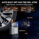 NINMORTH Portable Wireless Compressor 60W Tire Inflator 150PSI Max Pressure Digital Screen LED Torch USB-C Charging for Vehicles - 5