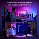 Philips Hue - Kit de inicio Tira de luces LED Hue Play Gradient para PC - 24-27" + Hue Bridge, Luz Blanca y de Colores - sincroniza con el contenido de la pantalla, Compatible con Alexa y Google Home - 5