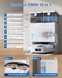 ECOVACS DEEBOT T30C OMNI GEN2 Robot Aspirapolvere e Lavapavimenti, 25.000 Pa, ZeroTangle 3.0, TruEdge 2.0, TrueMapping 2.0, Lavaggio dei panni con acqua calda a 75°C, Stazione OMNI All-in-One, Bianco - 4