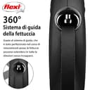 Flexi - Guinzaglio per Mulinello Classic Band - 5 Metri a 50 kg - Nero - 5