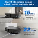 ECOVACS DEEBOT X5 OMNI Robot Aspirapolvere Lavapavimenti con Stazione All-in-One, 12800Pa, Anti-grovigli, TruEdge Taglio Adattivo Bordi, Lavaggio Mocio ad Acqua Calda a 70°C, Sollevamento Mop 15mm - 4