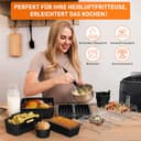 12 Stück Airfryer Zubehör für Philips Airfryer Dual Basket 3000/5000-Serie 6L/3L,Heißluftfritteuse Zubehör Silikonform Einsätze Mit Philips Airfryer XXL 9L NA350/00,NA352/04,NA352/00,NA550/00 - 8