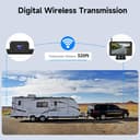 Kit Telecamera Retromarcia Auto Wireless Digitali Registrazione Video con 5 Pollici HD Monitor Telecamera Retromarcia IP69 Impermeabile Visione Notturna per Campeggio Auto Caravan Camion Rimorchi - 2