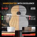 Pyle Set de Guitarra Acústica para Principiantes, Instrumento de Madera Sólida de Tamaño Completo 4/4 para Adultos y Principiantes, 39" Brillante Marrón - 6