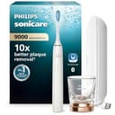 Philips Sonicare DiamondClean 9000 spazzolino elettrico con app, sensore di pressione, 4 modalità, 3 livelli di intensità, bicchiere di ricarica e custodia da viaggio, porta USB, Oro rosa, HX9911/94 - 1