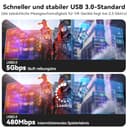 ELUTENG Link Kabel 5M Kompatibel mit Oculus/Meta Quest 3/2/Pro/Pico 4 Zubehör, 5Gbps High Speed USB 3.0 Ladekabel 18W Schnellladung USB C Datenkabel für VR Headset und Gaming PC (Grau) - 3