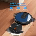 Deenkee Robot Vacuum Cleaner with Mop, 5000Pa Ultra Strong Suction 4-in-1 Robotic Vacuums, Auto Carpet Boost, Long Running Time, Alexa/App/WiFi for Pet Hair Hard Floor - Sky Blue - 3