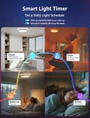 Lepro AI Smart Ceiling Light 24W, 1800LM, RGB & Tunable White, Music Sync, Voice Control, IP44 Waterproof for Bathroom, Bedroom, Living Room, Ø29cm, Works with Alexa & Google Assistant - 7