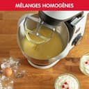 Moulinex Küchenmaschine, essentielle Multifunktions-Küchenmaschine, 800 W, 6 Geschwindigkeitsstufen, Schüssel aus Edelstahl, 4,8 l, Backset XL 32,42 x 25,74 x 42,44 cm weiß - 4