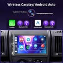 Fuluku 2 DIN Autoradio mit Wireless CarPlay Android Auto& MirrorLink, 7 Zoll Touchscreen Radio mit Bluetooth/FM/AUX/TF/Rückfahrkamera/SWC - 2