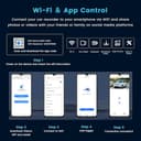 Inefala 4K Dash Cam Specchietto con WiFi/GPS/Control APP, 9.66'' Schermo Tattile Specchietto Retrovisore, Dashcam Auto Fronte Retro con Scheda SD 64G, ADAS, Sensore G, Registrazione Loop - 2