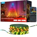 Govee Luci Albero di Natale 30M, Decorazioni di Halloween e Natale per Esterni e Interni, 300 LEDs RGBWIC con Shape Mapping e AIGC, 130+ Modalità di Scena, IP67, Compatibili con Matter, Cavi Verdi - 1