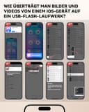 BLANBOK+ MFi Zertifizierter 128GB USB C Stick für iPhone 15, 3 in 1 Memory Stick, Externer Speicher für Lightning/iPhone/iPad/Android Handy/Laptop/PC - 9