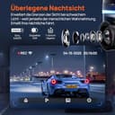 70mai Dash Cam 4K Omni, 4K+1080P Dashcam Auto 360 Grad Vorne und Hinten mit Dual STARVIS 2 HDR, 4G LTE, AI-Bewegungserkennung, Nachtsicht, GPS 5GHz WiFi 6, 24H Parkmodus, App-Steuerung, 128GB SD-Karte - 3