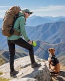 Pecute Correa Perro Extensible 8 Metros, Correa para 15-50 kg, con Cuerda Antimordida de 46cm, Bolsas Higiénicas y Portabolsa| 360° Antienredos| Paseo de Perros, Entrenamiento, días de Iluvia, Verde - 9