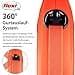 flexi Xtreme L Strap 8 m Black, Extremely Bite-Resistant Orange Strap, Extra Robust Roll Lead for Dogs up to 55 kg - 4