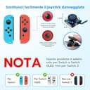 Tolesum Switch Joycon 3D Joystick Analogico Kit di Riparazione per NS Switch/Switch OLED Joy-Con/Switch Lite Controller con Strumenti di Riparazione-Nero-Non compatibile con NS Switch 2. - 3