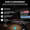 TELEPROMPTER PAD iLight PRO 14" Teleprompter iPad Tablet - Kit Teleprompter für Video mit Fernbedienung, APP & Koffer, Beam Splitter Prompter Autocue DSLR, iPhone, APP für Apple Android Windows Mac - 2