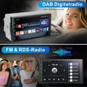 DAB Autoradio mit Bildschirm Android Doppel Din Radio Wireless Carplay Android Auto, 8-Core 2G+32G 7 Zoll Car Play Auto Radio 2 Din Touch Display mit Navi, DAB Plus, Bluetooth, GPS, WiFi, AM/FM/RDS - 5
