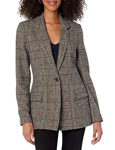 The Drop Blazer da Donna, Blake, Lungo, Plaid, S