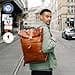 Berliner Bags Roll Top Backpack, Leather, Waterproof, Unisex, Vintage, Retro Brown Paris Brown - 3