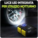 FORTEM Compressore Aria Portatile per Pneumatici, Pompa per Bicicletta, Compressore Aria 230V AC 12V DC con Luce a LED, Manometro Digitale Pneumatici con Gonfiaggio/Spegnimento Automatico (Giallo) - 9