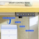 FLEXISPOT EN1 MAX 140x80cm Escritorio Elevable Eléctrico con Tablero Entero Mesa de Elevable, Standing Desk, Mesa Elevable Escritorio con 2 Ganchos y 4 Funciones de Memoria - 5