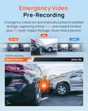 70mai A800SE Dash Cam Car Front Rear 4K UHD+1080P with GPS WiFi, Dual Car Camera with, F1.55 Aperture HDR, Night Vision, ADAS, 3 "IPS, 24/7 Parking Monitoring, Supports 512 GB Max - 5