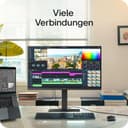 LG Monitor 27U730A-B.AEU, 27", 4K UHD (3840x2160), HDR10, IPS, webOS 24, USB-C (90W), Bluetooth, DCI-P3 90%, HDMI, DisplayPort, HDR Effekt, Schwarz - 8