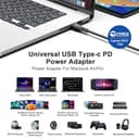 KFD PD 140 W USB C GaN Alimentatore per MacBook Air 13" 15" M3 2024 2025, Surface Book 3, ASUS ROG, HP OMEN Transcend 14 Spectre x360 16" Msi Prestige 14 16 AI Studio Summit E16 AI Studio eero PoE - 4