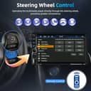 Podofo Carplay 2 Din Car Stereo, 7 Zoll Bluetooth Autoradio, Doppel Din Radio Unterstützung Wireless Android Auto/Touchscreen/Bluetooth 5.1/MirrorLink/FM/USB/AUX/Laden/Fernbedienung + Rückfahrkamera - 4