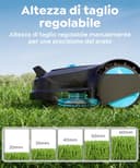 YARDCARE M800Plus Robot Tagliaerba senza filo Perimetrale, GPS, fino a 800 m²,Visione AI, Taglio a U,Riconoscimento Intelligente Ostacoli,Controllo APP（Nero e rosso） - 7